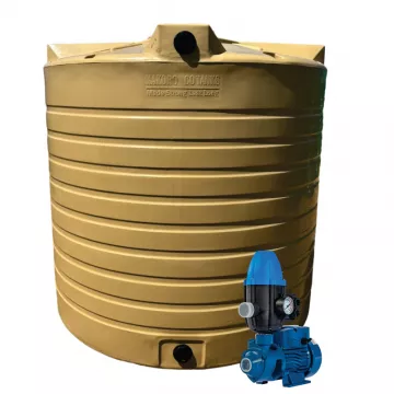 2500l Water tank and 0.75kw Peripheral Water Pump & Controller